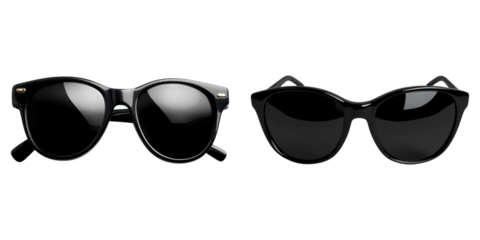 Stylish black sunglasses, perfect for any occasion. These sunglasses are a classic accessory that never goes out of style. The frame and lenses create a sleek and modern aesthetic.