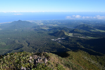 Fototapeta premium Climbing Mt. Daisen, Tottori, Japan