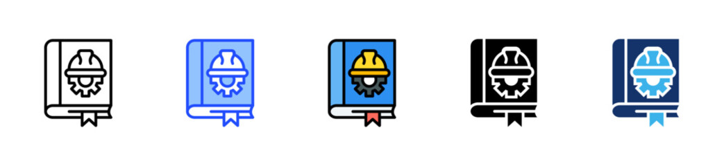 Safety Manual Icon Collection With Multiple Styles
