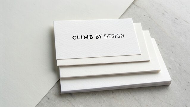 Minimalist Business Card Design with Clean Typography for Brand Identity and Professional Use in Creative Industries
