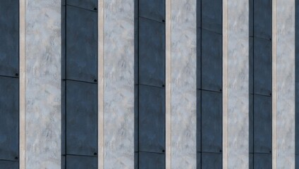 Abstract Vertical Stripes - Contrasting Textures and Colors in Architectural Detail.