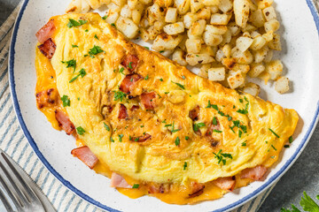 Homemade Ham and Cheese Omelette