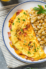 Homemade Ham and Cheese Omelette