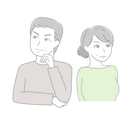 仲の悪いシニア夫婦