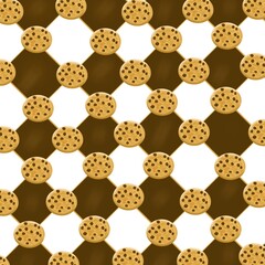 Cookies pattern brown cute