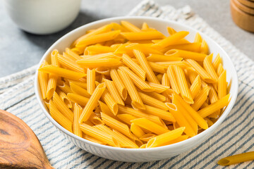 Italian Homemade Raw Dry Penne Pasta Noodles