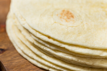 Organic Homemade White Flour Tortillas