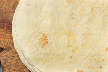 Organic Homemade White Flour Tortillas