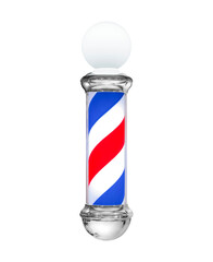 Barber Pole Use it to hang in front of a barber shop or beauty salon isolated