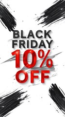 Exclusive black friday shopping discount banner urban business environment eye-catching graphic design