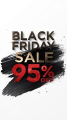 Black friday shopping sale banner business promotion discount offer eye-catching design high impact