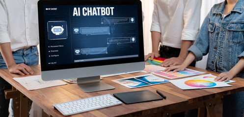 Generative AI virtual assistant tools for prompt engineer and user for ease of engage artificial intelligence AI technology help people to work with generative AI functions by prompting the AI brisk