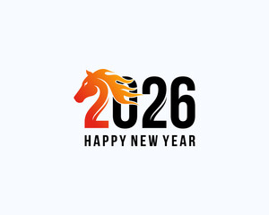 2026 year of the fire horse logo
