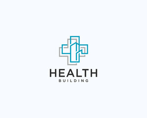 Obraz premium Health building logo