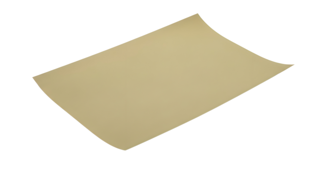 Craft paper sheet on white background