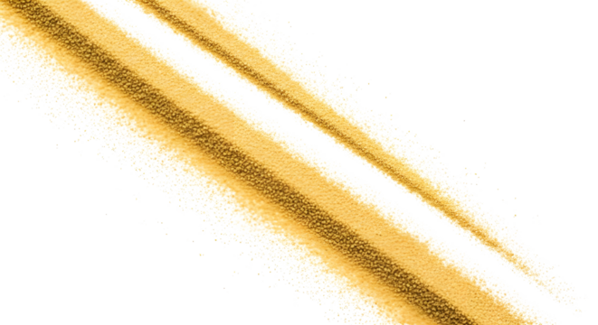 Gold metallic stripes on white background