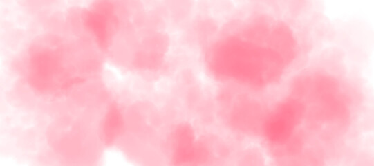 Pink clouds or mist-like pattern fill the frame, creating a soft, ethereal atmosphere. The spread 