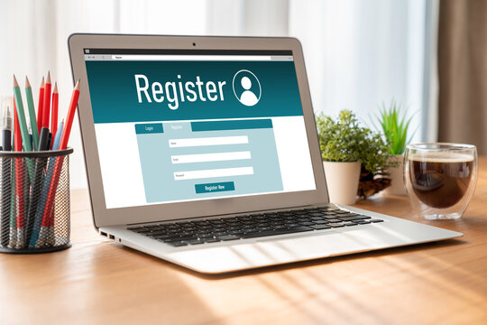 Online registration form for modish form filling on the internet website