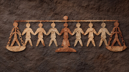 Unity and Equality Symbolizing Human Rights