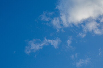 Blue Sky with White Clouds