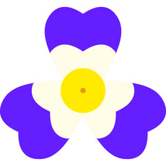 violet icon illustration design with flat