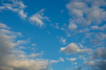 Blue Sky with White Clouds