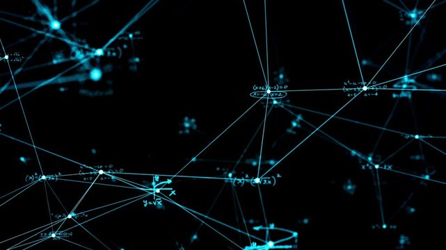 Futuristic Digital Network with Mathematical Nodes