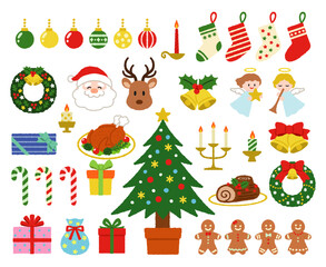 クリスマスのイラストセット