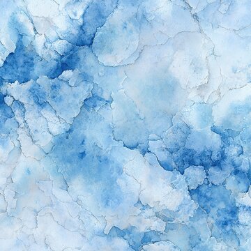 Abstract Blue Watercolor Texture Background for Creative Design Artwork