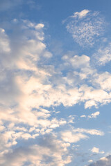 Blue Sky with White Clouds
