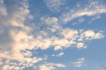 Blue Sky with White Clouds