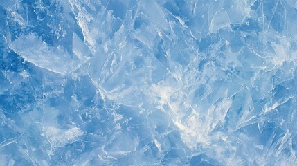 Ice Texture Closeup Abstract Frozen Surface Crystalline Pattern