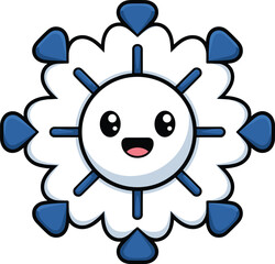 Cute cartoon virus mascot character, smiling germ illustration, adorable microbe design, funny bacteria icon, friendly disease concept, kawaii biology vector art