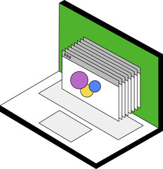 Isometric Technology Element