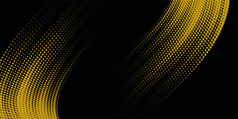 Yellow and black backdrop with dot halftone pattern element. Abstract brush grunge background. retro comic concept for your graphic design, banner or poster See Less, vector illustraion.