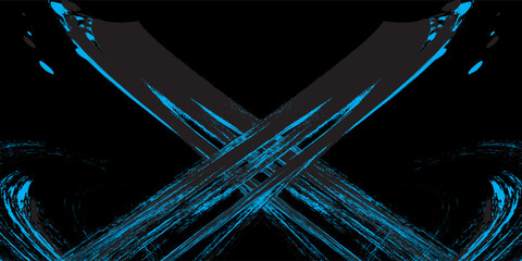 light blue black brush wrap car sticker pattern abstract banner sporty lines light blue black color combination grunge brush pattern, Modern.