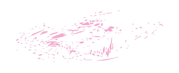 Pink shrub texture background with various brush strokes and dots vector illustration