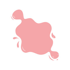 pink abstract design for baby girl gift. pink paint splash vector