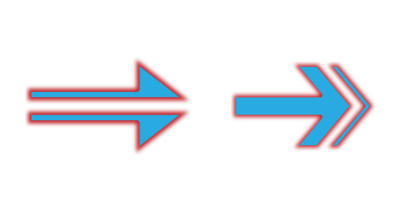 Stylized Speed Right Arrow Icons for Quick Navigation and Delivery Service PNG