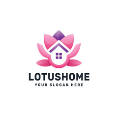Floral Home Logo – Abstract House and Flower Symbol for Real Estate, Wellness, and Eco-Friendly Branding