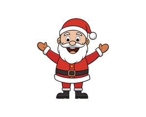 santa claus, riding sleigh, christmas tree, gift, christmas santa, santa sleigh, christmas gift, holiday celebration, Santa playing with children, merry christmas, winter  santa Colourful illustration