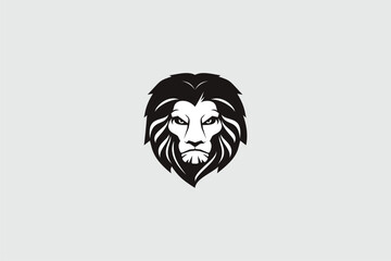 Lion head animal vector image logo mascot template