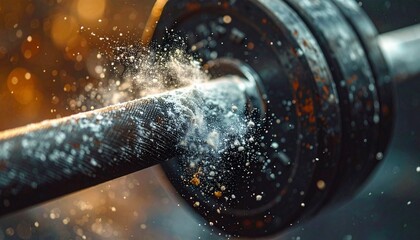 Metalworking sparks during industrial process.