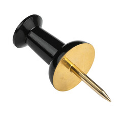 Modern Chrome Push Pin Office Stationery Supply Transparent background tack tool head base gold life metal