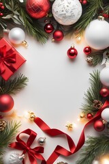 Christmas layout, Christmas copy space, Christmas card layout, Christmas tree, Christmas letter paper, Christmas illustration, Christmas concept, Christmas background, Christmas banner