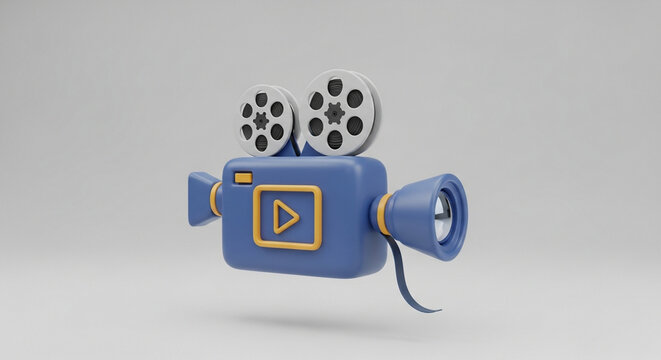 Captivating vintage movie camera illustration sparks creativity and storytelling for engaging video content production projects