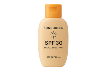 Sunscreen lotion bottle broad spectrum spf 30 protection