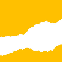 Yellow Torn Paper Background with Ripped Edges Abstract Texture for Graphic Design Collages and Digital Projects