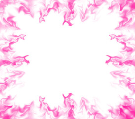 Pink Smoke Frame Border Effect