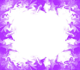 Purple Smoke Frame Border Effect